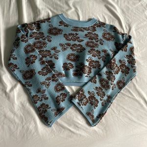 Bell Sleeve Crop Sweater